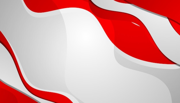 Vector red and white background for indonesia independence day