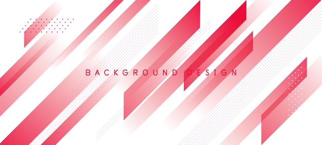 Red and white background with abstract square shape dynamic and sport banner concept