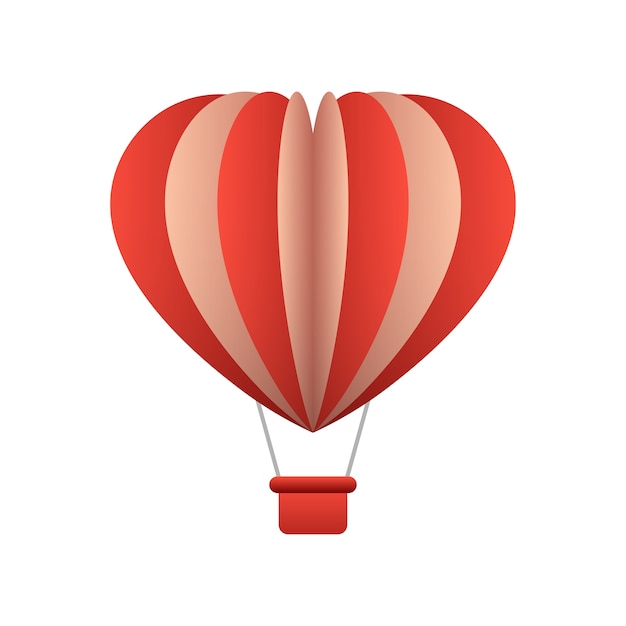 red and white balloon