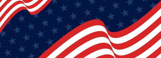 Red White Blue and stars United States flag style background