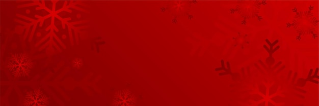 Fondo rosso e bianco dell'insegna del fiocco di neve di natale con lo spazio del testo