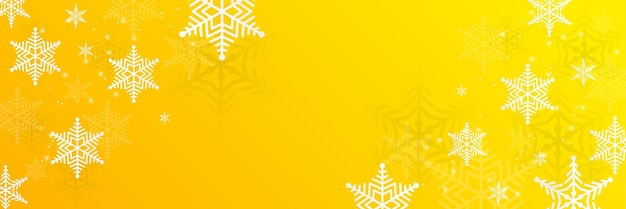 Red and white christmas snowflake banner background with text space