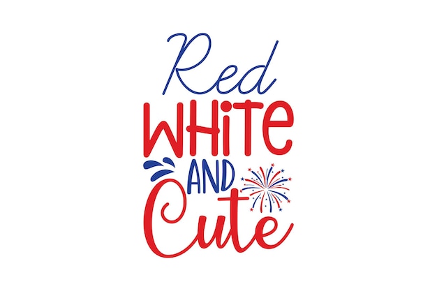 Vector red white and cute svg