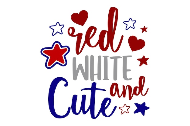 Red white and cute