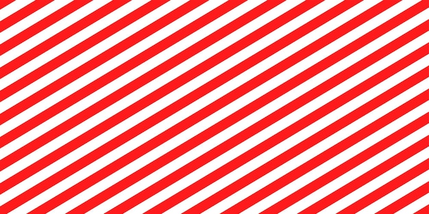 Red and white diagonal stripes vector background. Wrapping for candy or cane.