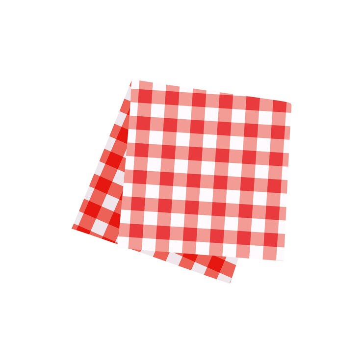 Вектор красная и белая обложка gingham вектор плоская иллюстрация чековая текстура традиционное пикникное одеяло покрывало стола плейдная одежда итальянский стиль ткань геометрический фон ретро текстильный дизайн