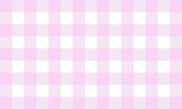 Vector red white gingham pattern and fabric vintage design flat vector illustration