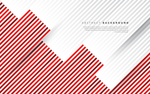 Vector red and white modern abstract background design