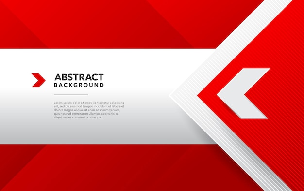 Premium Vector | Red white modern abstract background design