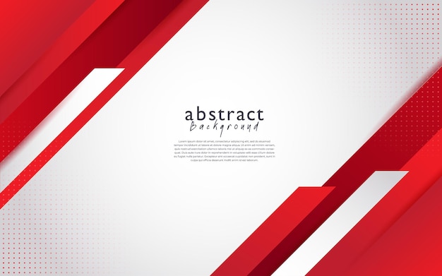 Vector red white modern abstract background design