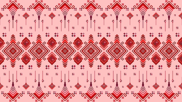 A red and white pattern with a pattern of arrows and arrows.