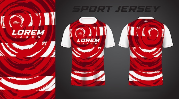 red white shirt sport jersey design