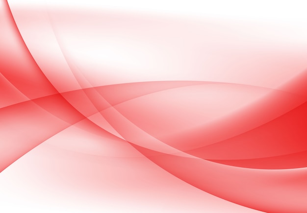 Vector red and white wave abstract modern