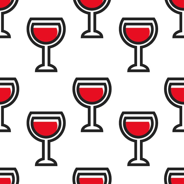 Красное вино в стеклянном бокале черногорский напиток бесшовные модели