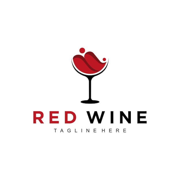 赤ワインのロゴデザイン