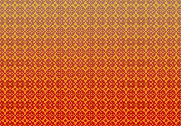 A red and yellow background with a pattern of hearts and the word love.