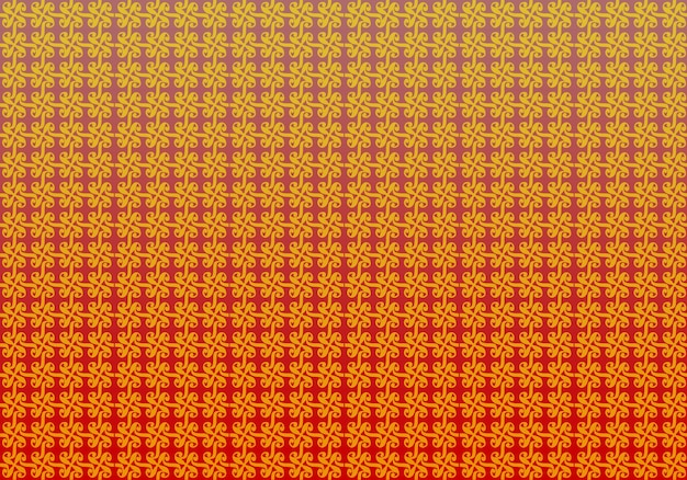 A red and yellow background with a pattern of yellow and orange squares.