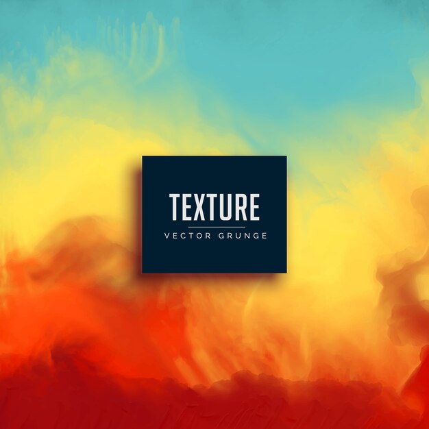 Red, yellow and blue watercolor texture background