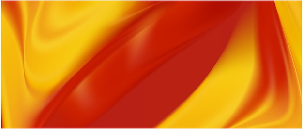 Vector red and yellow geometric background. fluid shapes composition