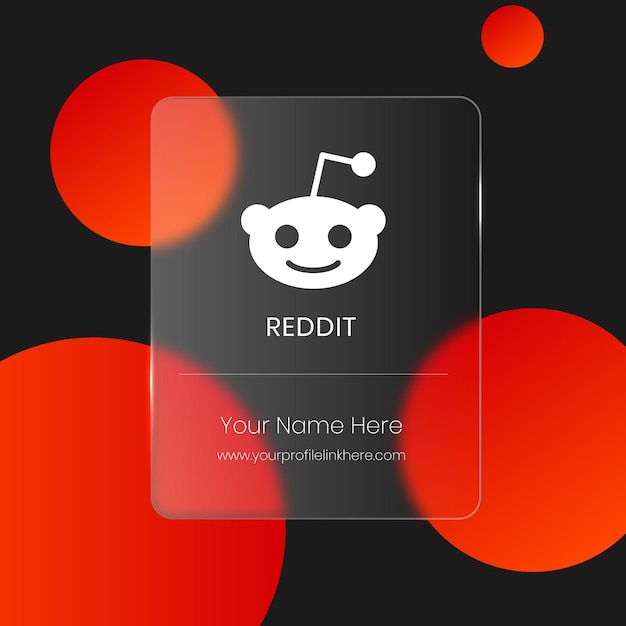 Reddit transparante wazige glazen kaart