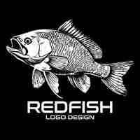 Vector redfish vector logo design