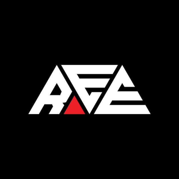 ree triangle letter logo design with triangle shape ree triangle logo design monogram ree triangle vector logo template with red color ree triangular logo simple elegant and luxurious logo ree