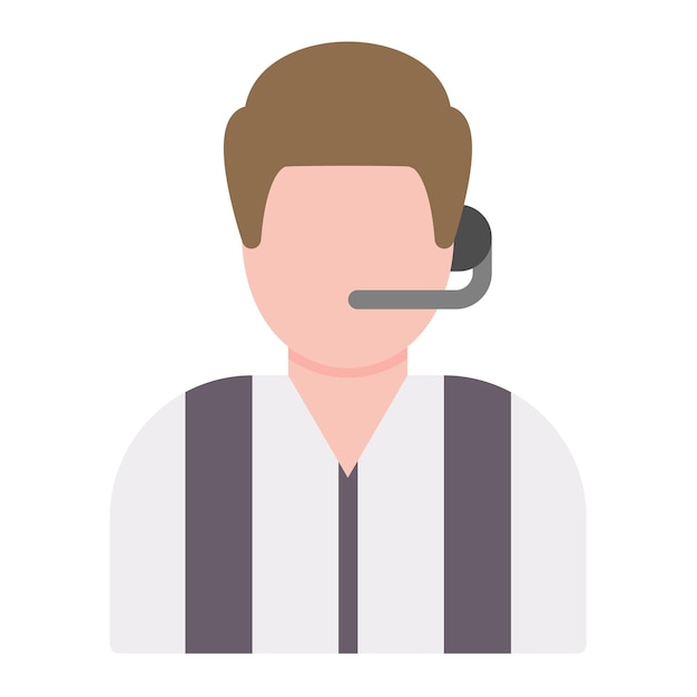 Referee icon vector image Can be used for Rugby