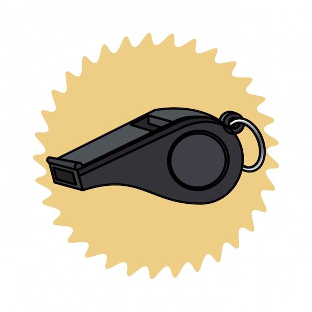 Referee whistle icon