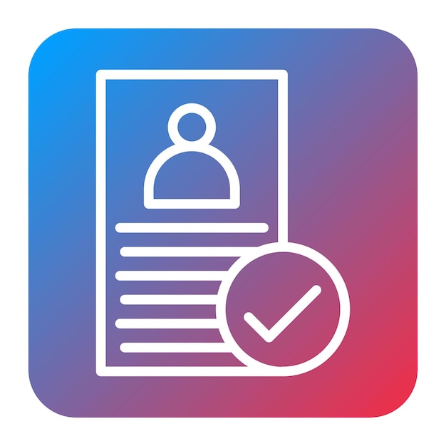 Reference Check icon vector image Can be used for Headhunting