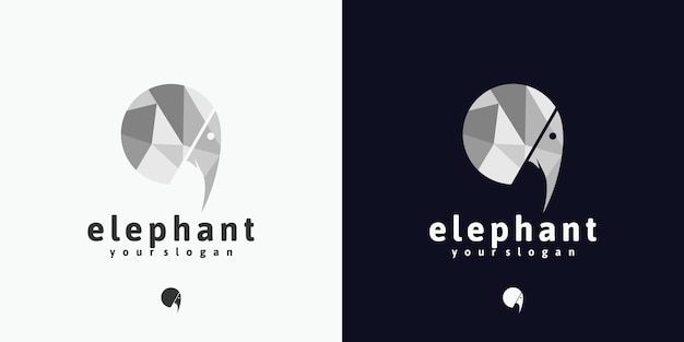 Referentie logo olifant hoofd