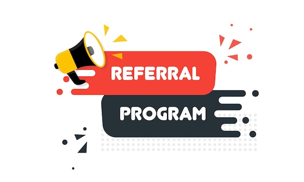 Premium Vector | Referral program flat color referral program banner vector  illustration