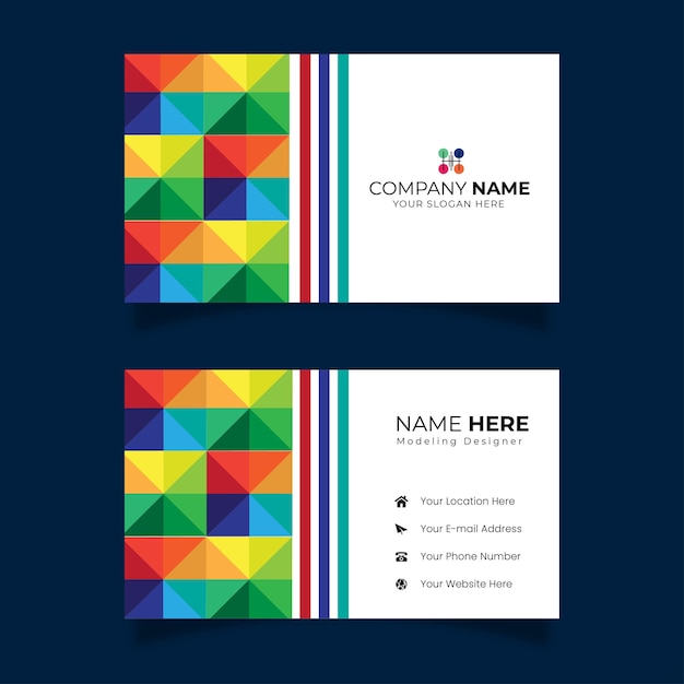 Refined Clean Style Corporate Card Design