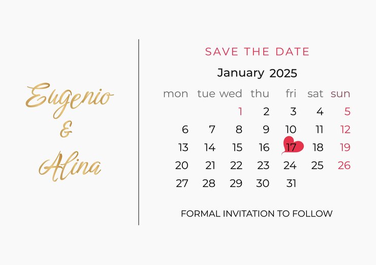 Vector refined formal wedding announcement save the date amp invitation to follow card