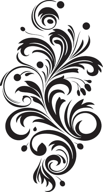 Refined Sophistication Vector Ornament Icon Elegant Simplicity Black Logo Design