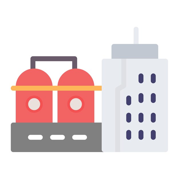 refinery icon vector image can be used for manufacturing