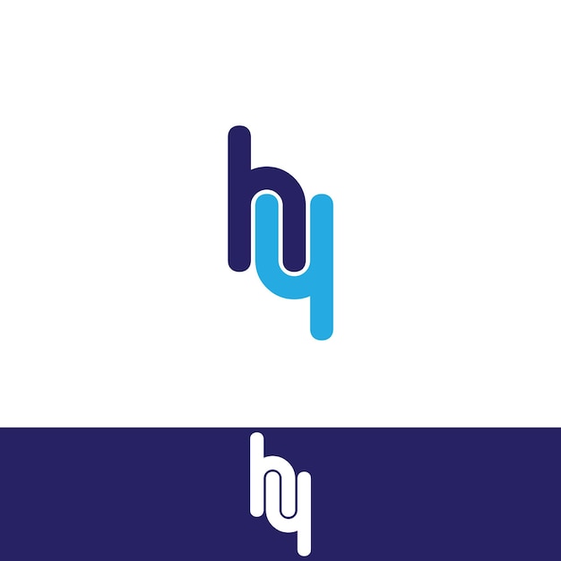 Vector reflect letter h logo