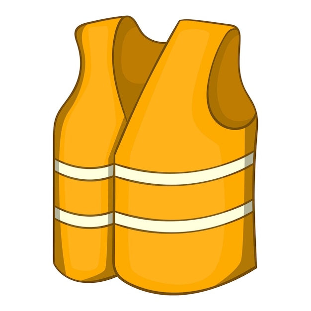 Reflective vest icon cartoon illustration of reflective vest vector icon for web design