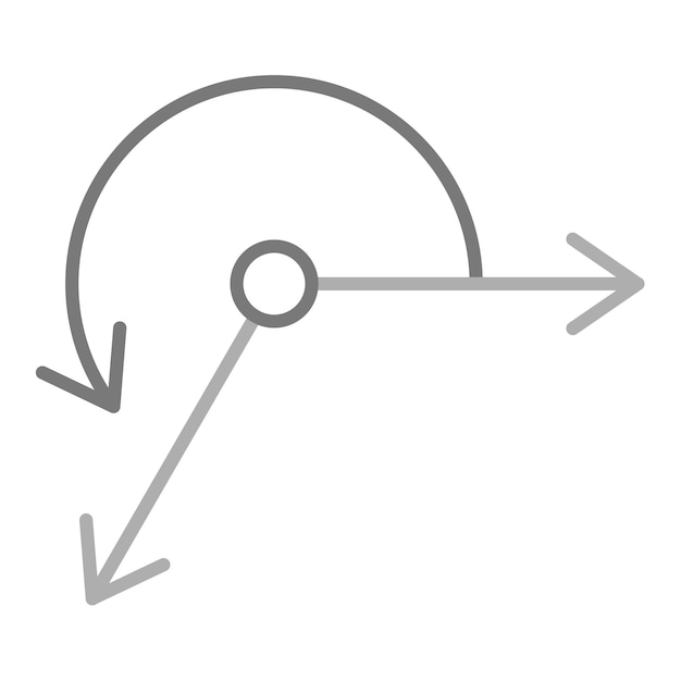 Vector reflex angle icon