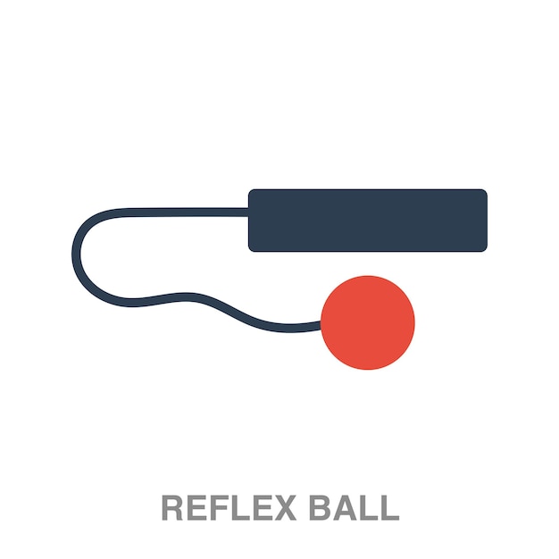 Reflex bal illustratie op transparante achtergrond