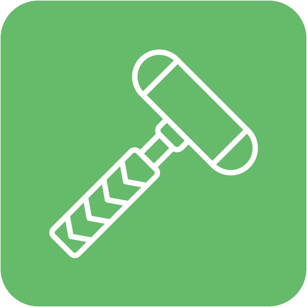 Vector reflex hammer vector icon can be used for medicine i iconset