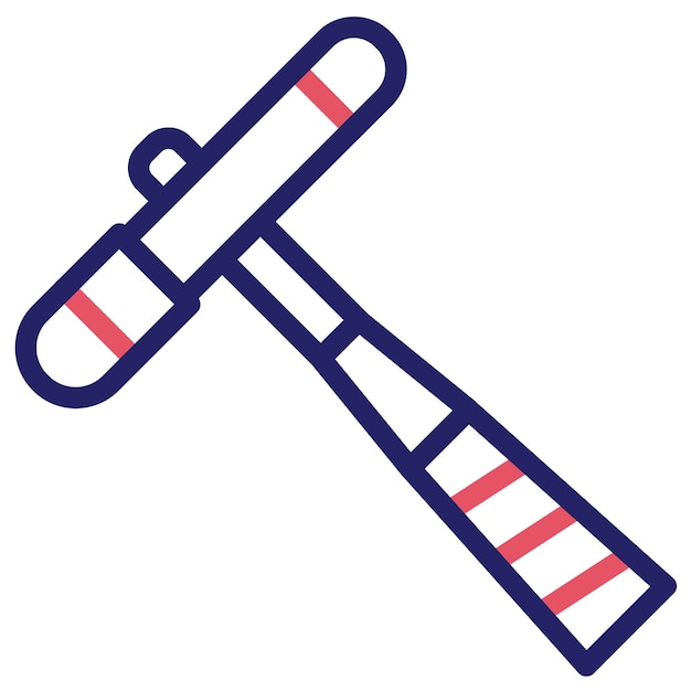 Reflex Hammer vector icon illustration of Medicine I iconset