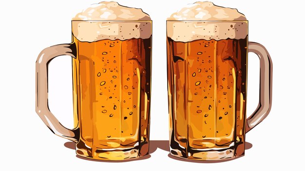 Refreshing Cold Beer Design Vector Illustration | Premium AI-generated ...