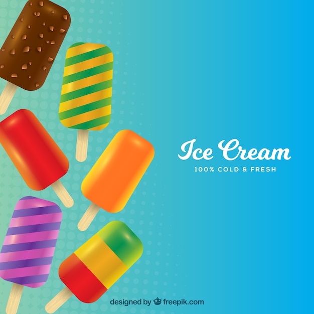 Refreshing background di popsicle