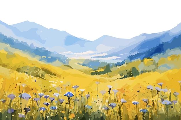 Vector refreshing vector spring landscape scene