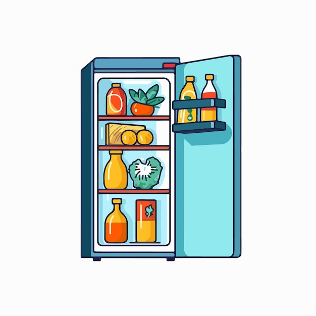 A refrigerator icon vector illustration