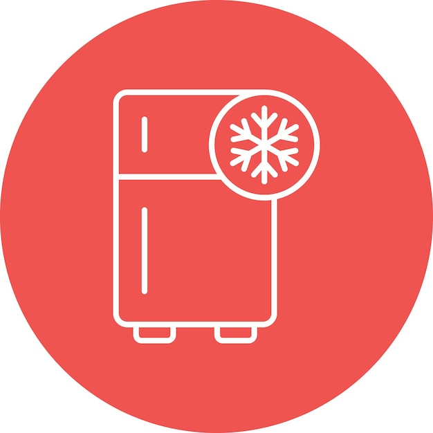 Vector refrigerator icon