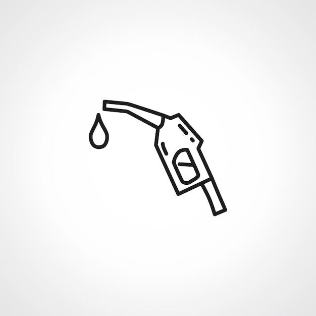 refueling gun icon gasoline pump outline icon fuel sign