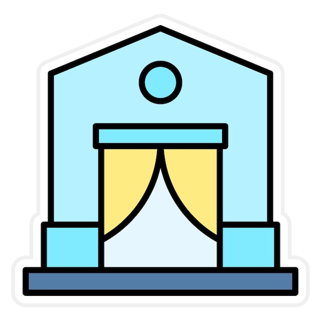 Vector refugee camp icon vector image can be used for immigration