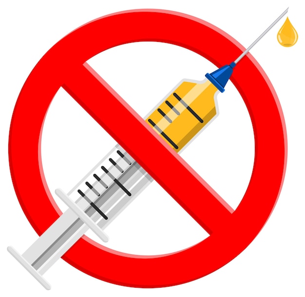 Vector refusal of vaccination drugs