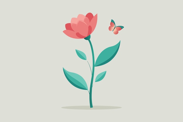 Regal calla lilies in a minimalist setting Illustration